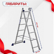 Лестница двухсекционная Alumet Ал 5206 - stroymarket66.ru - Воронеж