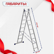 Лестница двухсекционная Alumet Ал 5209 - stroymarket66.ru - Воронеж