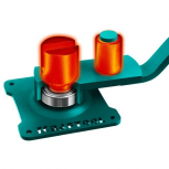 Ручной станок для гибки арматуры KRAFTOOL 10 E, острый гиб, на подшипнике - stroymarket66.ru - Воронеж