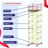 Вышка-тура  ВСП 2.0х2.0, Н-8.8м - stroymarket66.ru - Воронеж