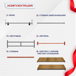 Вышка-тура  ВПСР 2.0х2.0, Н-2.7м - stroymarket66.ru - Воронеж