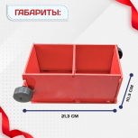 Форма кубическая для проверки бетона 2ФК 100, окрашенная двухгнездовая - stroymarket66.ru - Воронеж