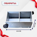 Форма кубическая для проверки бетона 2ФК 100, оцинкованная двухгнездовая - stroymarket66.ru - Воронеж
