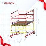 Вышка-тура  ВСП 2.0х2.0, Н-2.8м - stroymarket66.ru - Воронеж