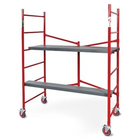 Подмости складные малярные многоярусные на колесах H120 - stroymarket66.ru - Воронеж